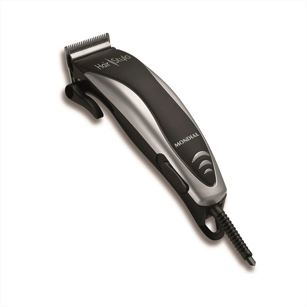 Máquina de Cortar Cabelo Hair Stylo Mondial CR-02 - 10W - Lâminas em Aço Inox - com 4 pentes