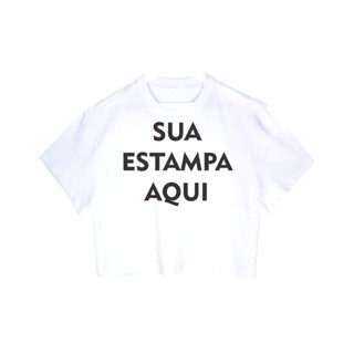 Cropped Feminino Tumblr blogueira PERSONALIZADO COM A SUA ESTAMPA feminina curta