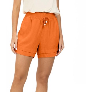 Shorts Feminino Linho Strong Endless Laranja
