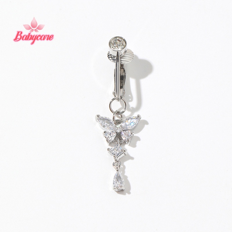 BYCE > Falso Barriga Clipe No Umbigo Umbilical Pircing Cartilagem Brinco Ornamento Do Corpo Novo em Oferta na Shopee