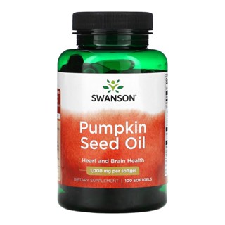 Óleo Semente Abóbora 1000mg Swanson Pumpkin Seed Oil 100Soft
