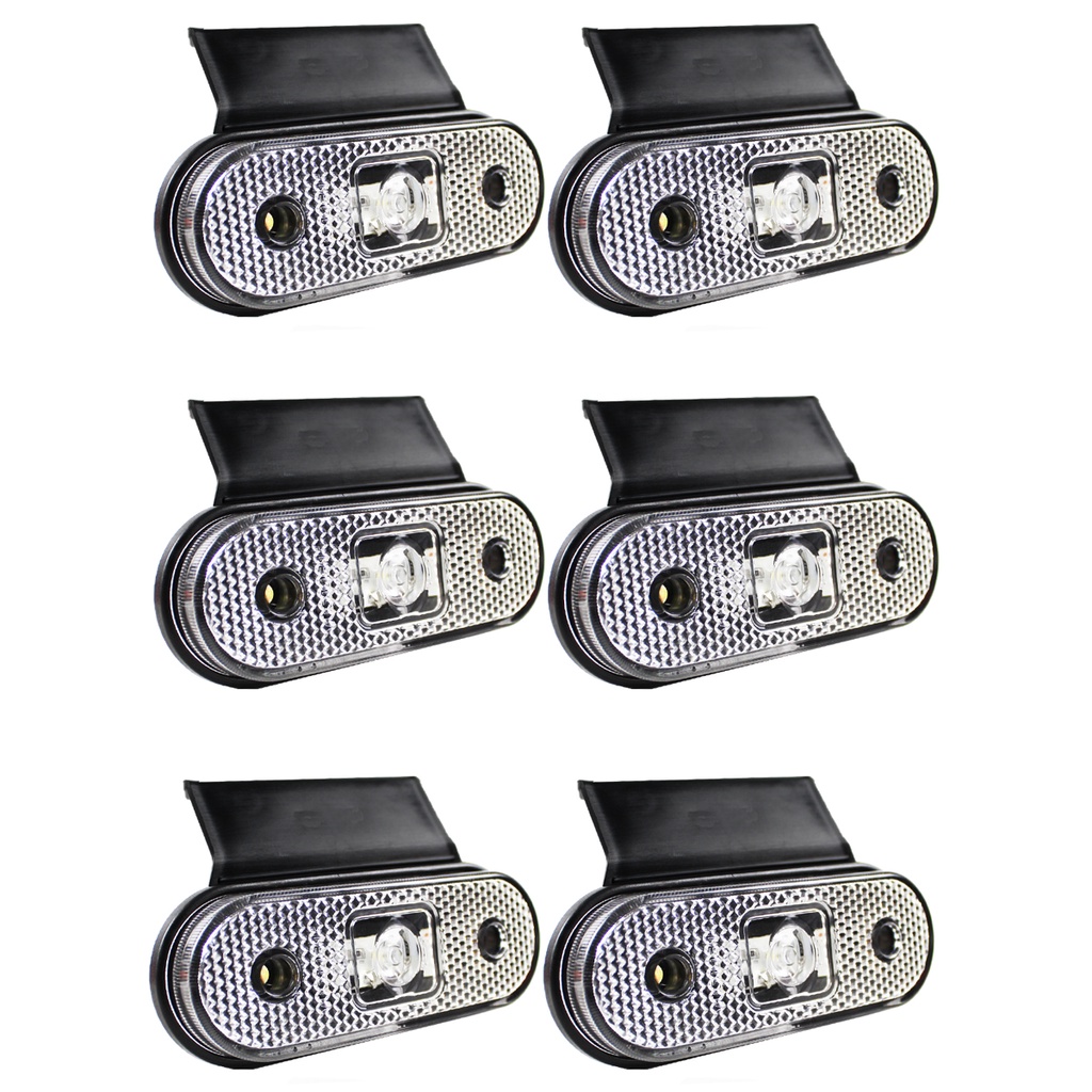 6 Lanterna Lateral Caminhão Carreta Facchini LED CR +Suporte em Oferta na Shopee