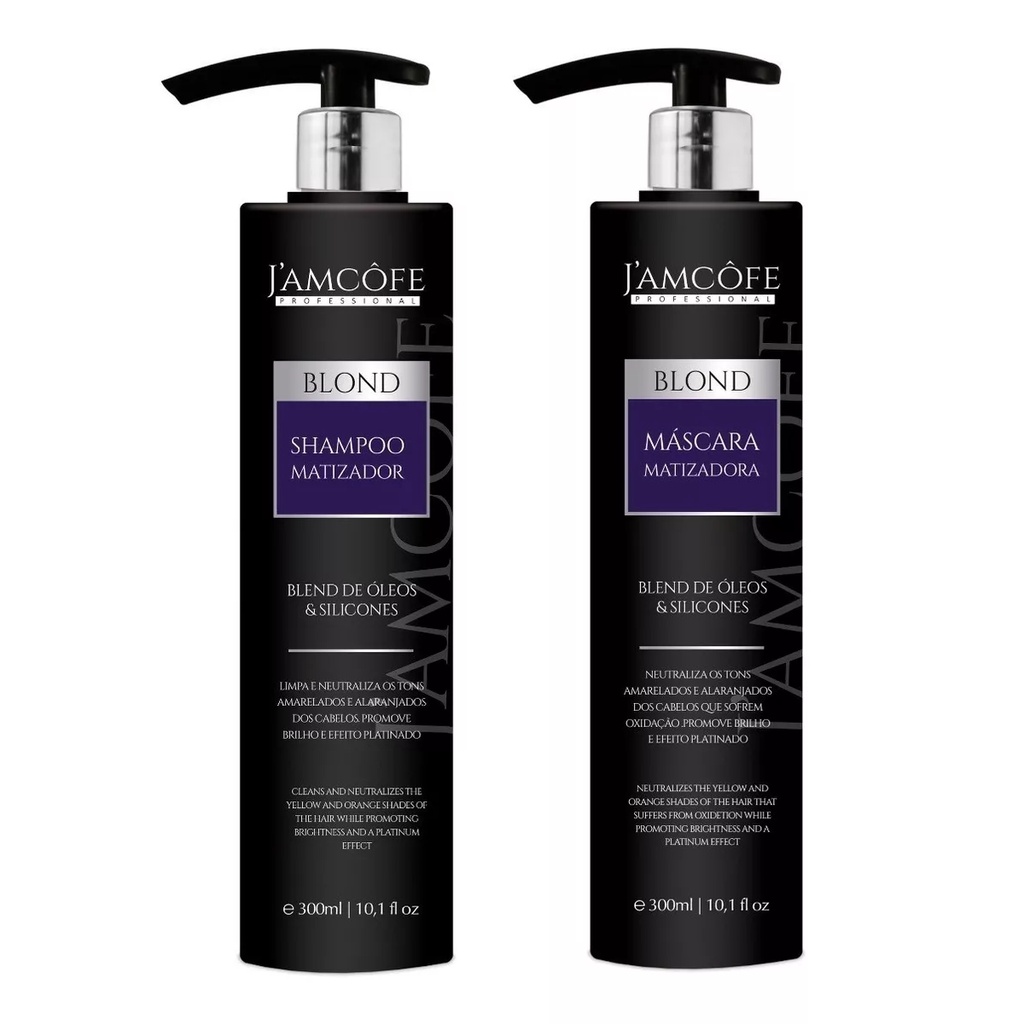 Shampoo + Máscara Matizadora Blond kit Jamcofe Professional