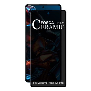 Película Privacidade Fosca Cerâmica Para Xiaomi Poco X5 Pro