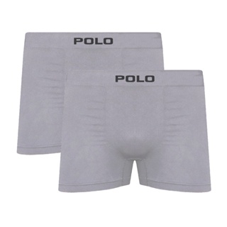 Kit C/2 Cuecas Boxer Polo 781 Algodão Sem Costura - Cinza em Oferta na Shopee
