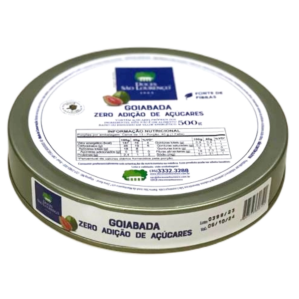 Goiabada diet SAO LOURENCO Lata 500g