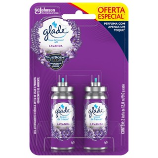 Odorizador de Ambiente Glade Toque de Frescor Lavanda 12ml c/ 2 Unidades - 50% de Desconto no Segundo Refil