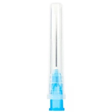 Caixa C/100 Agulhas Hipodérmica Descartável 25 x 0,60mm 23g (Azul) - Medix