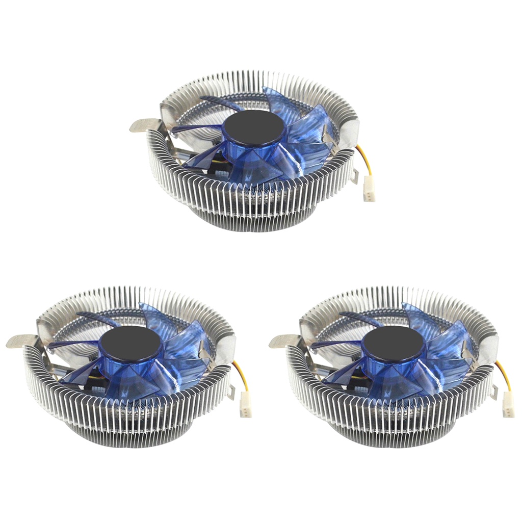 Kit 3 Cooler Processador CPU para AMD e Intel 775 1150 1151 1155 1156 Fm2 Am3 Am4
