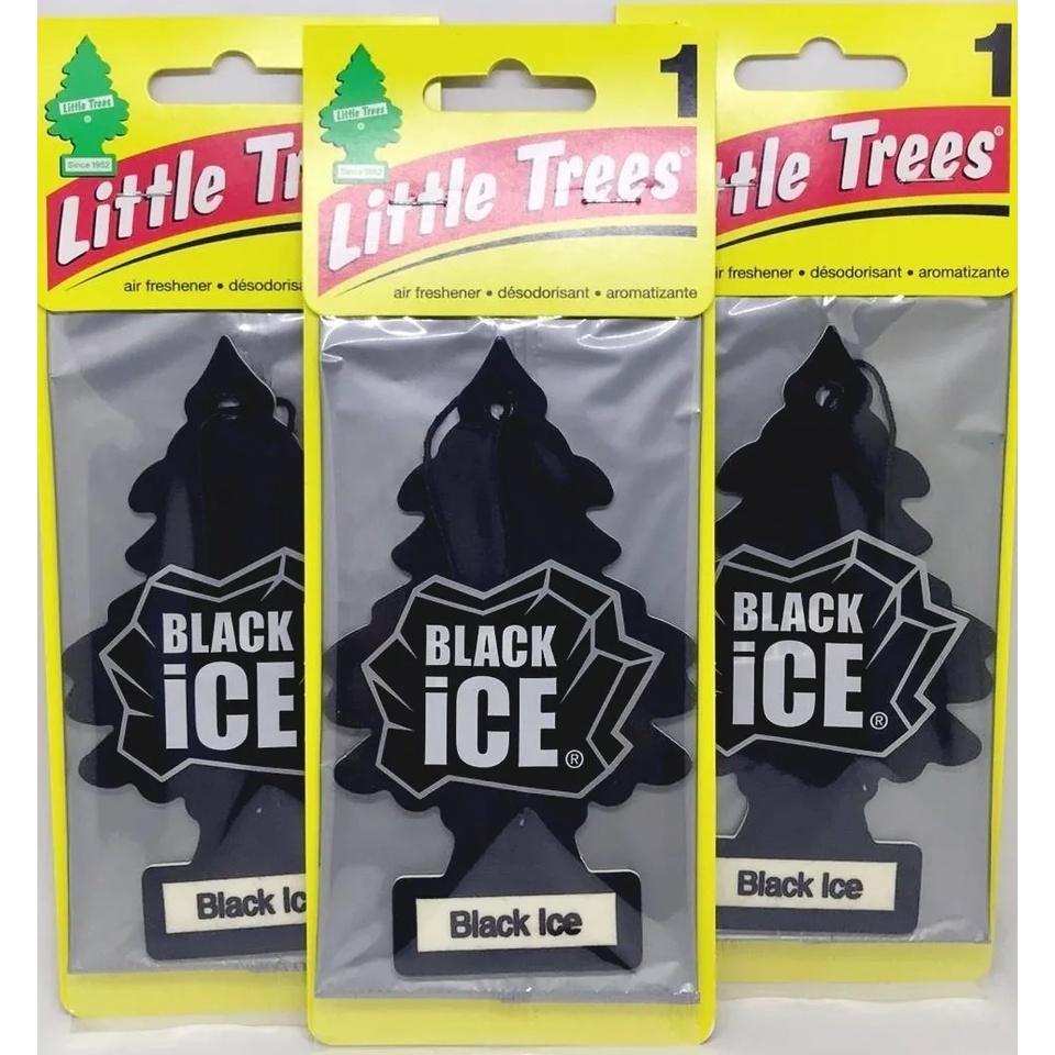 Little Trees Cheirinho Carro Aromatizante Kit 3 un Black Ice Top odorizador de ambientes usa