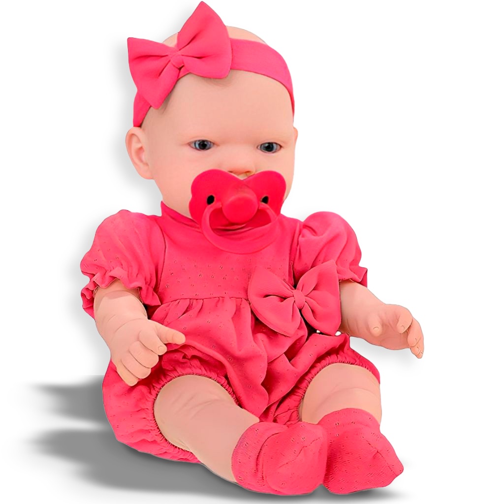 Boneca Bebê Real Primeiros Cuidados C/ Acessórios Roma 5683 em Oferta na Shopee