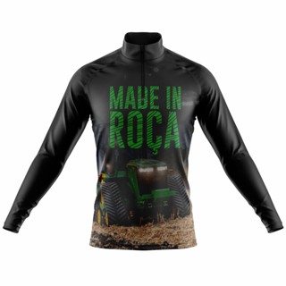 Camisa Masculina Agropecuária Proteção UV Blusa Térmica Manga Longa Agro