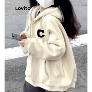 Lovito Casual Moletom Feminino Liso com Bordado LNA31054 (Damasco)