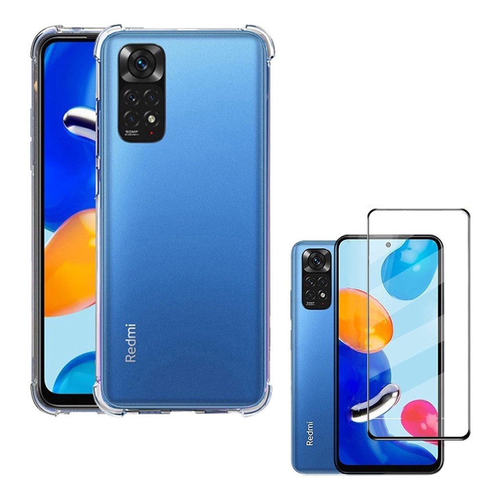 Capa Case Capinha Anti Impacto Para Redmi Note 11 11s + Película 3D Vidro Temperado em Oferta na Shopee