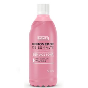 Removedor de Esmalte Sem Acetona Vitamina E Farmax 500ml