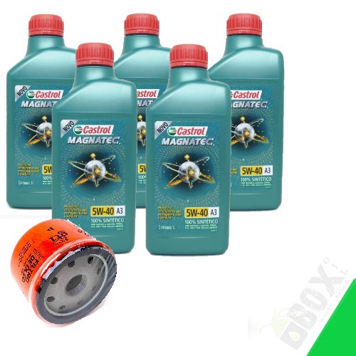 KIT TROCA DE ÓLEO 5W40 A3/B4 CASTROL (SANDERO 1.6 16V 2007>2017)