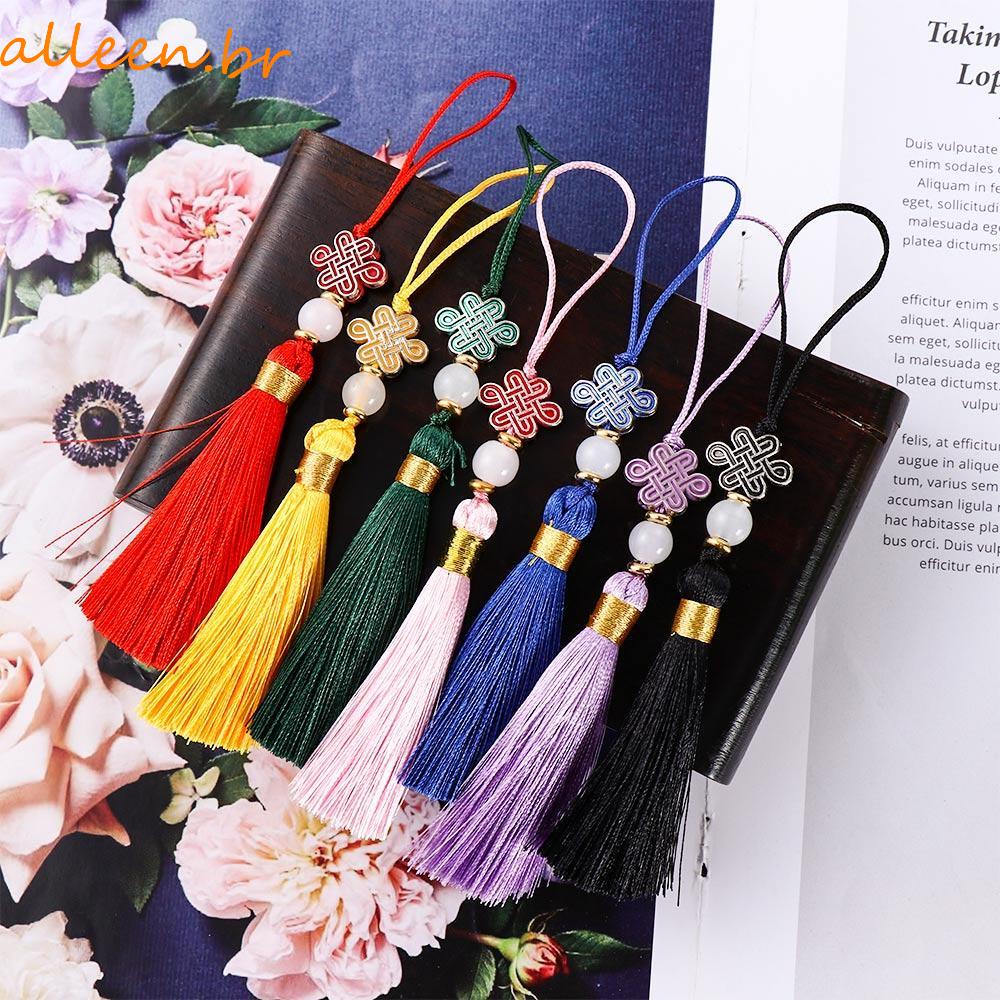 ALLEEN Tassel Phone Pendant Creative Chinese Knot Traditions Element Accessories Car Key Decoração De Ano Novo Estilo Chinês