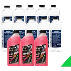 KIT 10 AGUAS DESMINERALIZADA E 3 PARAFLU CONCENTRADO ROSA