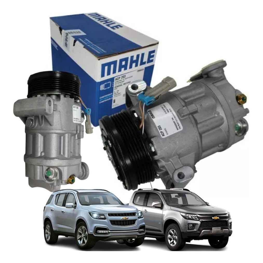 Compressor Ar Condicionado Chevrolet S10 Blazer 2000 2001 2002 2003 2004 2005 2006 2007 2008 2009 2010 2011 2012 Original Mahle