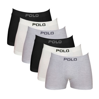Kit 6 Cuecas Polo 781 Algodão Boxer Sem Costura - Sortido em Oferta na Shopee