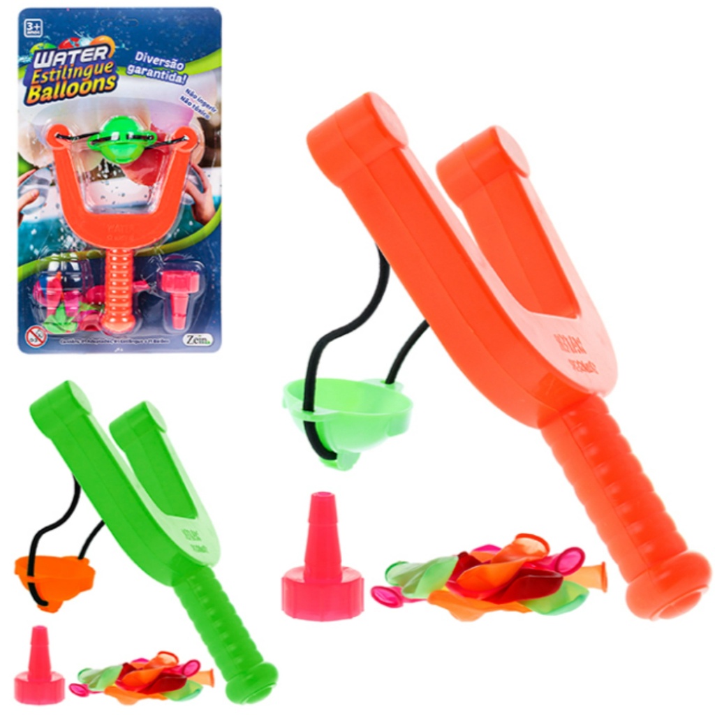 Lançador Brinquedo Infantil Estilingue Praia Piscina Balões Água