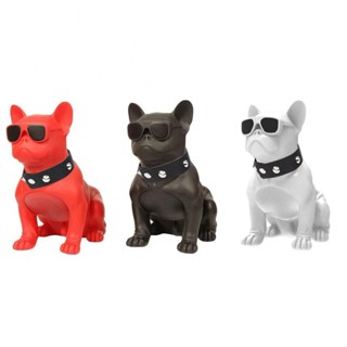 Caixinha De Som Bluetooth Portátil Formato Bulldog Cachorro