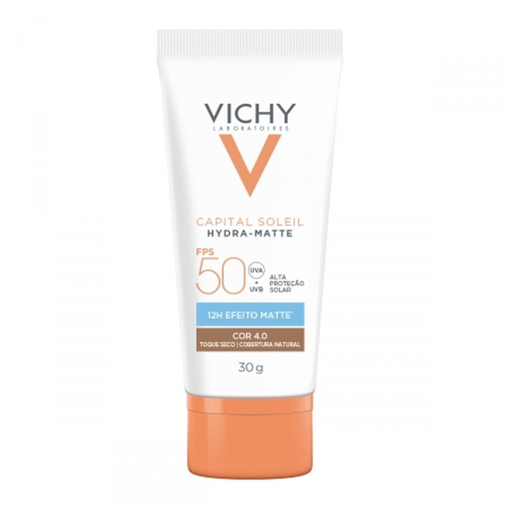 Vichy Capital Soleil Hydra-matte FPS 50 Cor 4.0 Toque Seco 30g