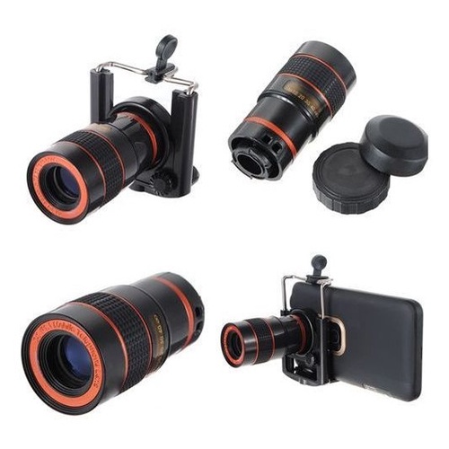 Kit Super Luneta Lente Zoom Celular Universal + Mini Tripé
