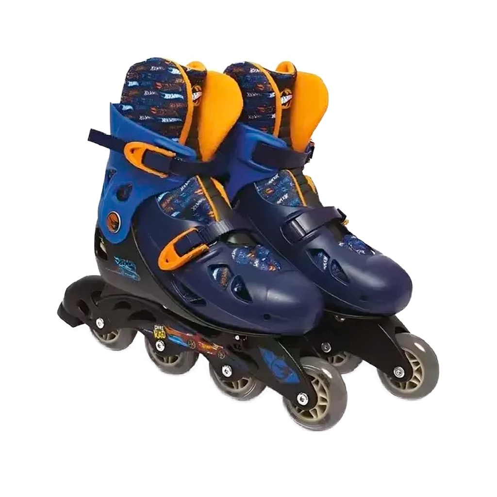 Patins Hot Wheels C/ Acessórios G2 Tamanho 37-40 F0011-1 Fun - Sports & Outdoors