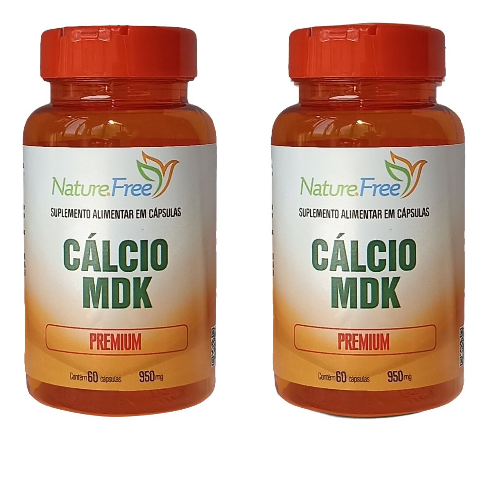 Kit 2 Cálcio MDK em Cápsula 60 Cáps - NathurePro