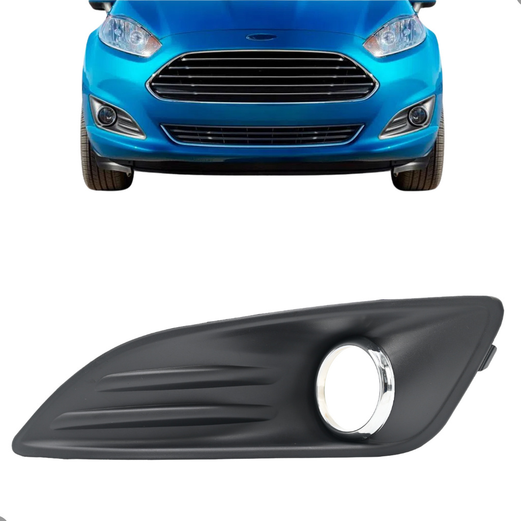 Moldura New Fiesta Hatch 2013 Até 2016 2017 C/ Furo Aro Cromado Esquerdo
