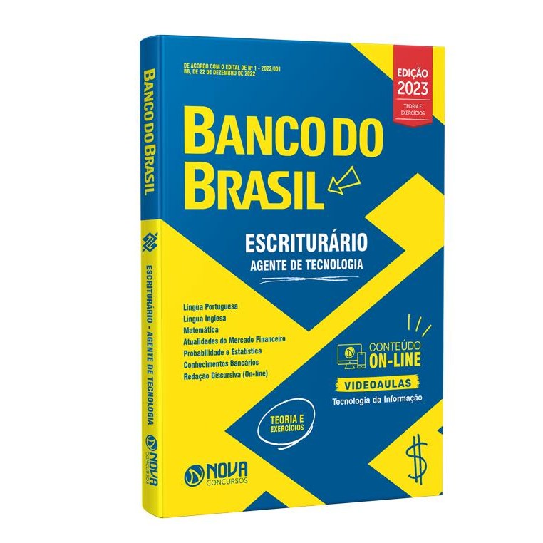 Imagem Apostila Banco do Brasil - Escriturário - Agente de Tecnologia
