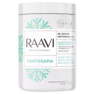 Gel Redutor De Medidas Crioterápico Cafeína Mentol Estética Profissional 1kg Raavi em Oferta na Shopee