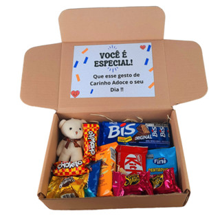 Cesta de Chocolate Lacta Nestle Fini Presente + Urso Pelucia em Oferta na Shopee