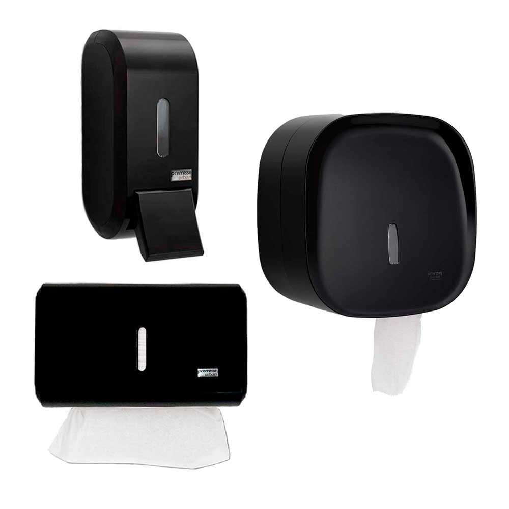 Kit Saboneteira Sabonete Líquido Álcool Gel Suporte Papel Higiênico Rolão Toalheiro Papel Toalha Premisse em Oferta na Shopee