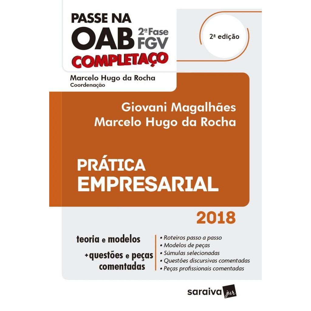 Livro: Passe na OAB Completaço. 2ª Fase FGV - Prática Empresarial (Novo, Lacrado)