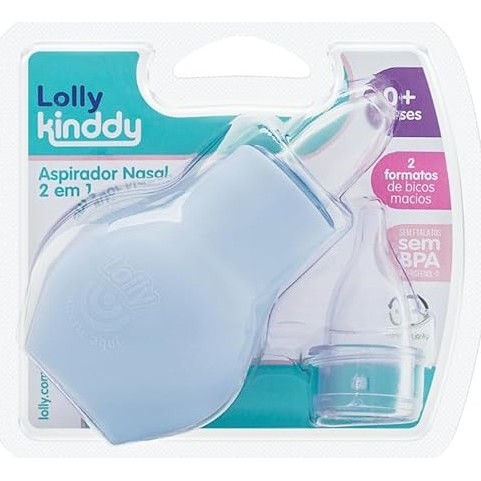 Aspirador Nasal 2 em 1 Azul 7170-01 - Lolly Kinddy