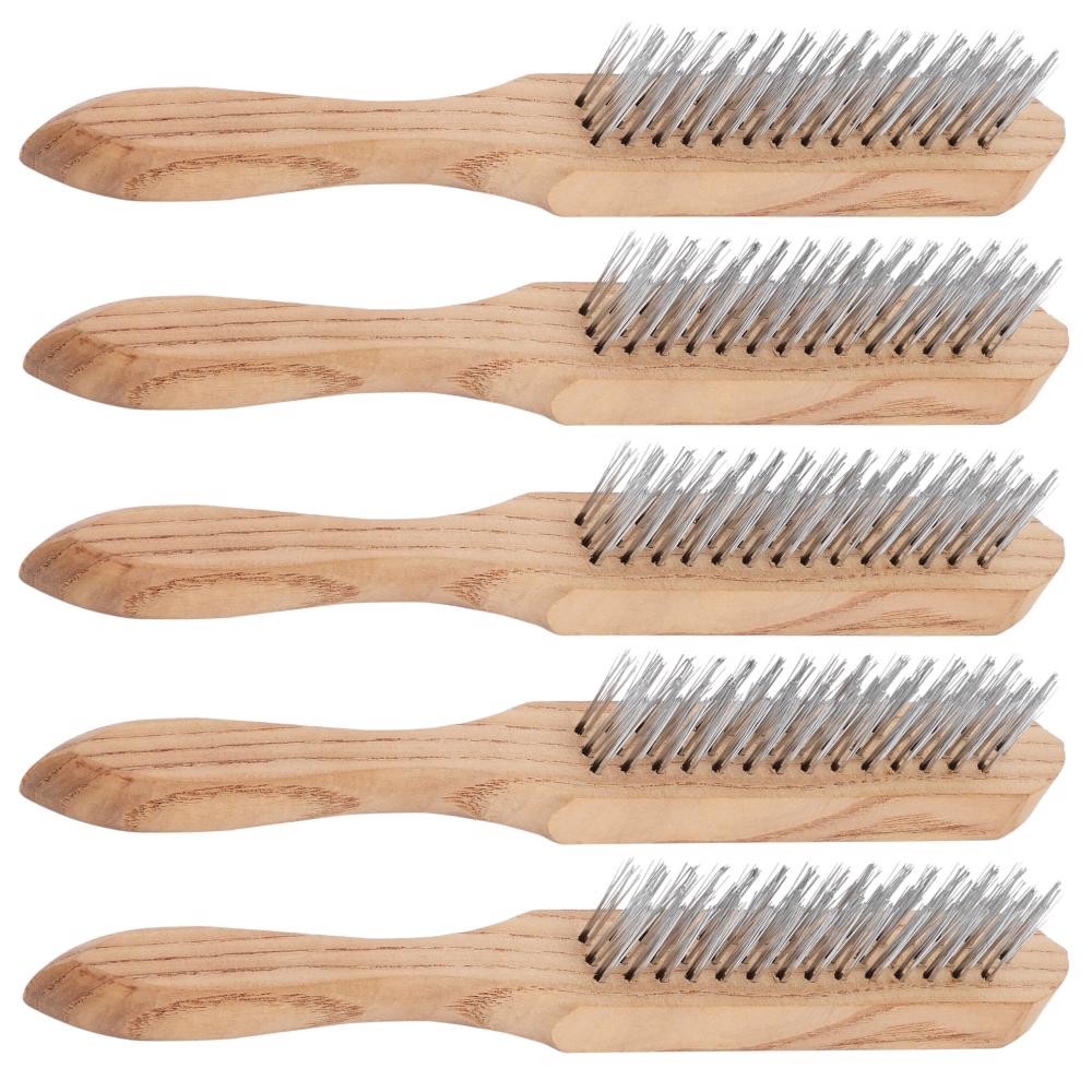 Escova de Aço com Cabo 3 Filas Kit com 5 Unidades 7482055 SPARTA