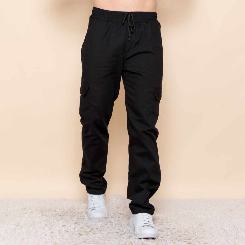 Calça Cargo Mesculino Feminino 6 Bolsos skate Larga Fechamento Cordão Os especiais de vendas diretas da fábrica serão