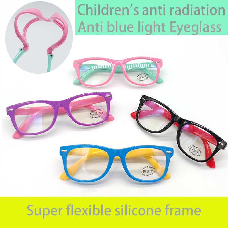 Óculos De Silicone Flexível Infantil Armação Flexível Infantil Silicone Para 3 a 10 Anos Original