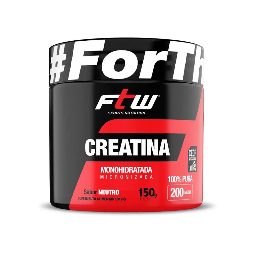 Creatina Monohidratada 100% Pura Pote 150g - FTW