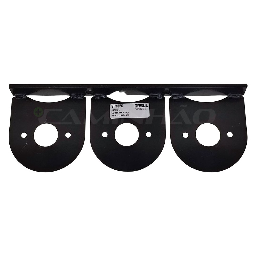 Suporte Ferro 3 Lanternas Carreta 85mm Traseira / Lateral / Maria - Spare Parts and Accessories for Vehicles