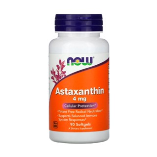 Astaxantina 4mg Now Foods 90Softgels