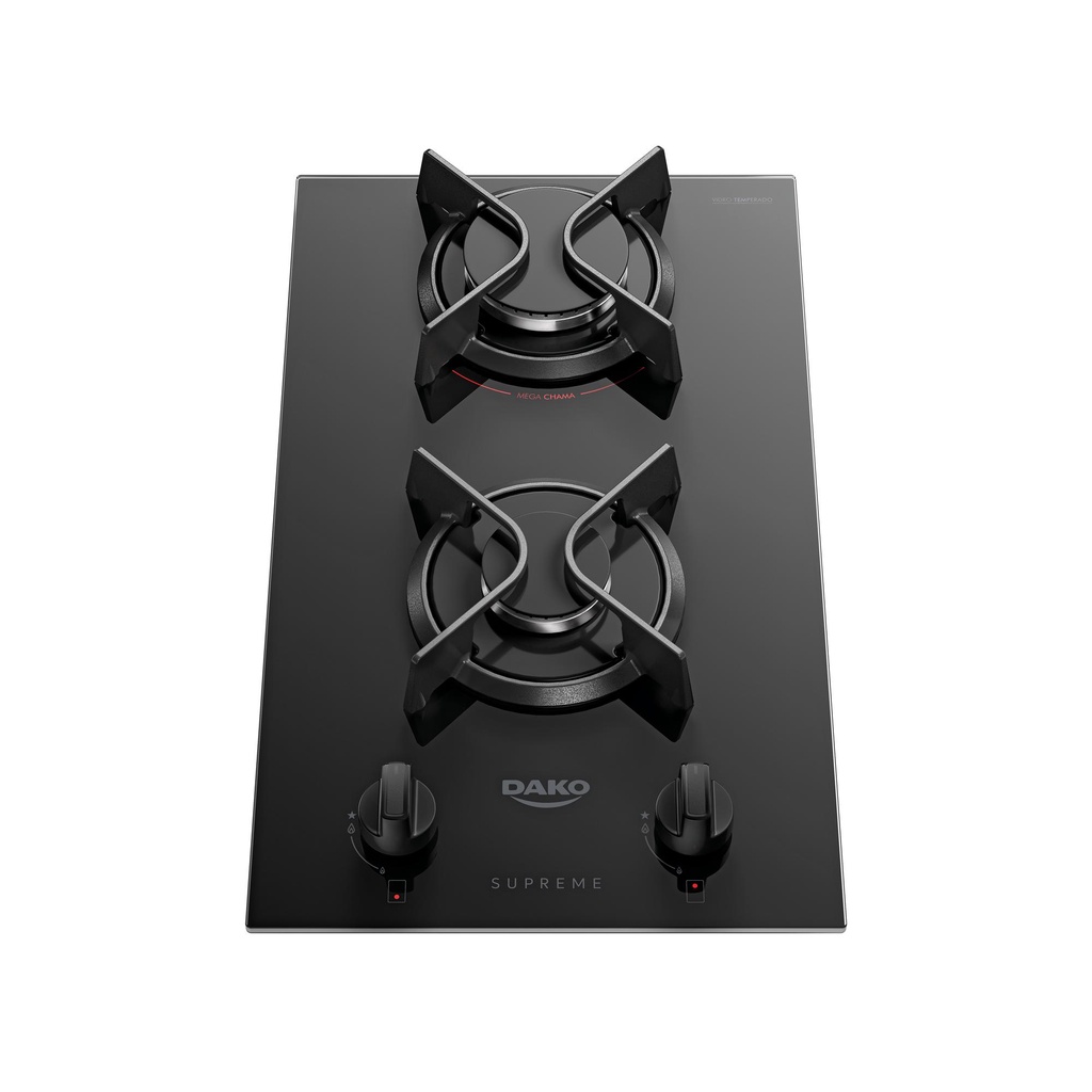 Cooktop 2 Bocas com Mesa de Vidro Dako Supreme Bivolt - Home Appliances