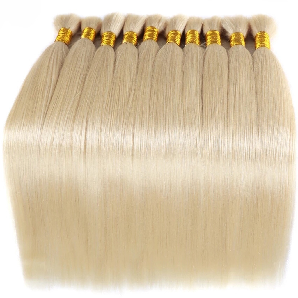 Aplique Cabelo Humano Natural Loiro Liso 40cm - 50g
