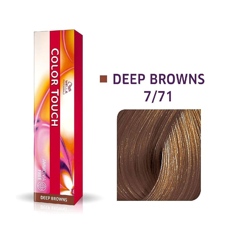 Tintura Color Touch 7.71 Deep Brown Louro Medio Marrom Acinz