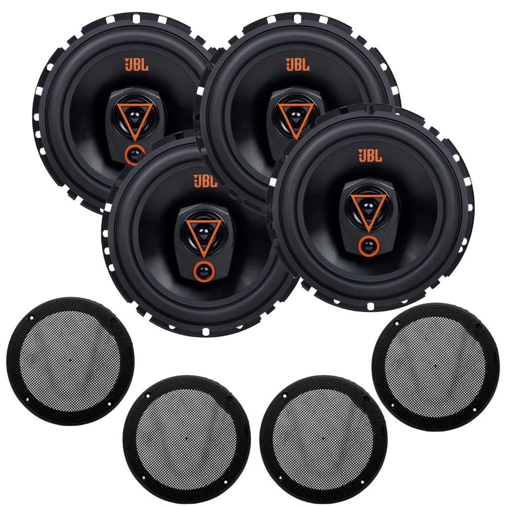 Kit 4 Alto Falantes 6  JBL Triaxial 6TRMS80 Multisystem 320W + 4 Telas Proteção 6  Preta em Oferta na Shopee