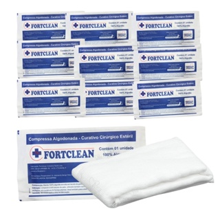 Curativo Cirúrgico Estéril Algodonado 10X15cm 10 Pacotes em Oferta na Shopee