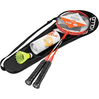 Kit Badminton 2 Raquetes 3 Petecas Bolsa Completo Nylon Nfe Diversão Vollo
