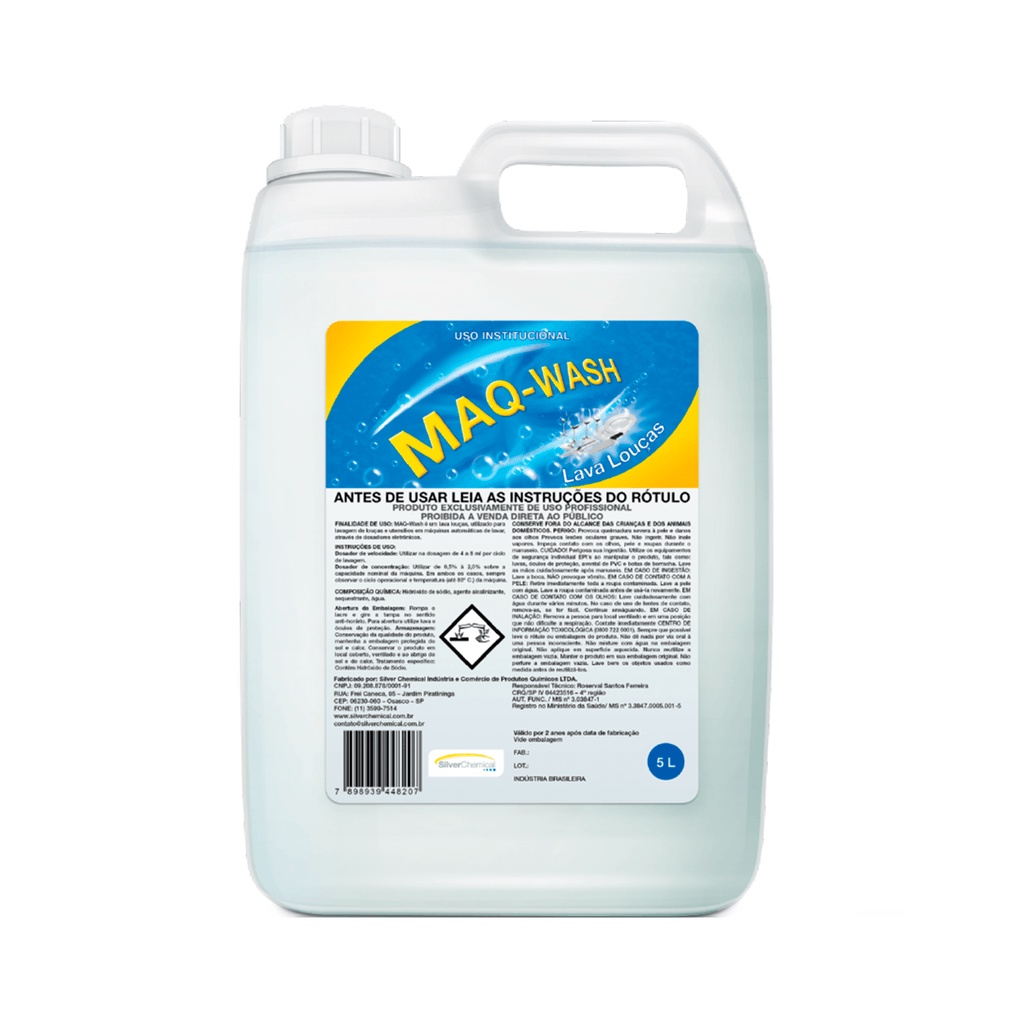 Detergente para Máquinas Lava Louça 5 Litros Maq-Wash